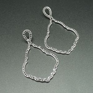 New! Sparkling Moroccan Inspired Open Hoop Earrings